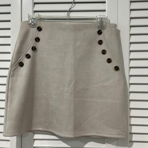 Italian suede skirt